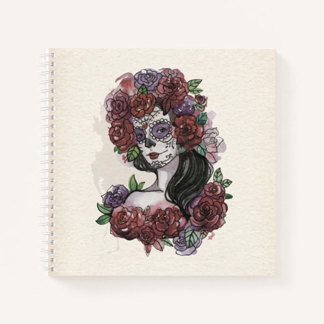 Simple Hand-drawn Dia de los Muertos | Notebook (Front)