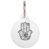 Simple Hand Drawn Floral Hamsa Hand