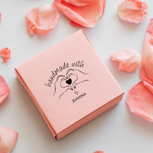 Simple Handmade with Love, Custom  Rubber Stamp