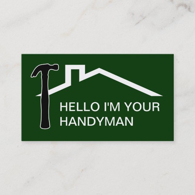 Simple Handyman Business Cards (Front)