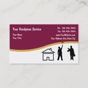 Simple Handyman Business Cards