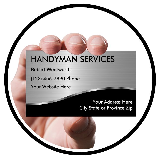 Simple Handyman Business Cards (Creator Uploaded)