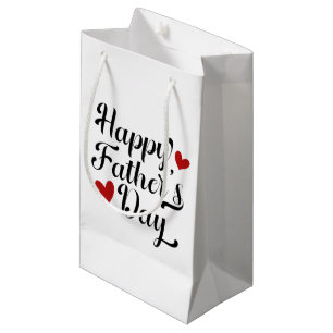 Simple Happy Father's Day Calligraphy   Gift Bag