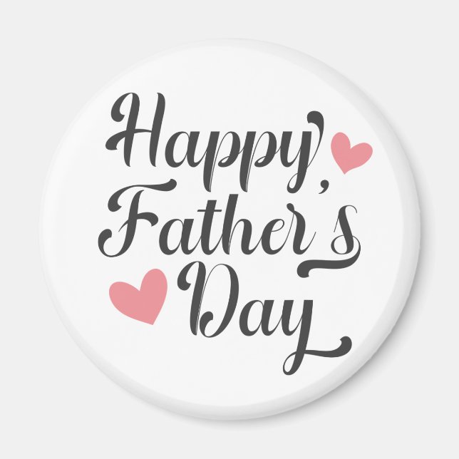 Simple Happy Father's Day Calligraphy | Magnet (Front)