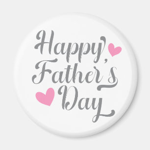 Simple Happy Father's Day Calligraphy   Magnet