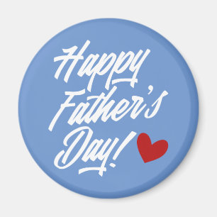 Simple Happy Father's Day Calligraphy   Magnet