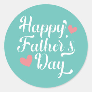Simple Happy Father's Day Calligraphy   Sticker