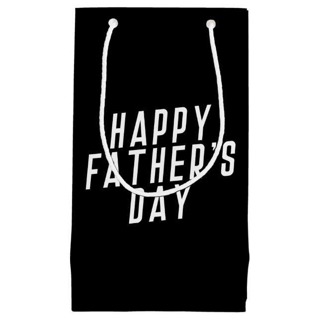 Simple Happy Father's Day Typography | Gift Bag (Front)