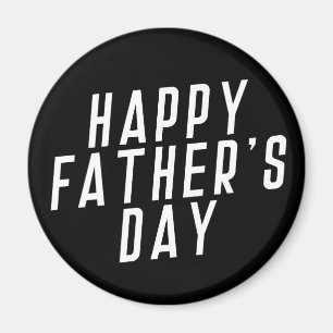 Simple Happy Father's Day Typography   Magnet