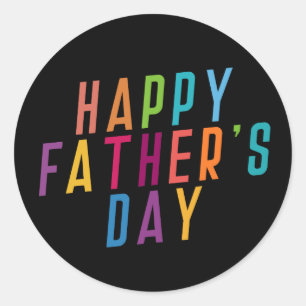 Simple Happy Father's Day Typography   Sticker