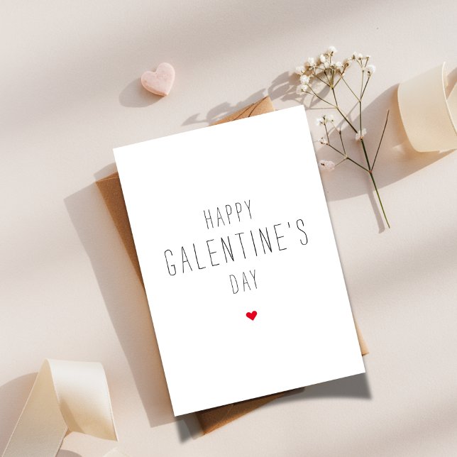 Simple | Happy Galentine's Day Best Friend Bestie Holiday Card (Creator Uploaded)