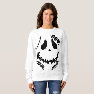 Simple Happy Halloween Boo family and friends Name Sweatshirt