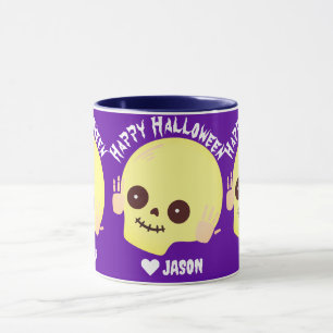 Simple Happy Halloween boo spooky pumpkin Sweatshi Mug