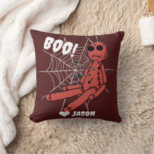 Simple Happy Halloween boo spooky voodoo doll Cushion