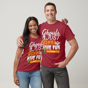 Simple Happy Halloween Ghouls Couple and friends T-Shirt