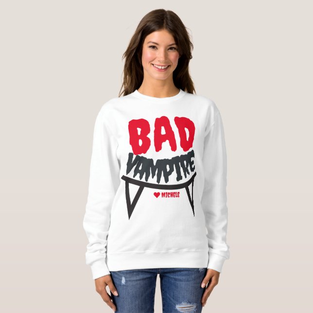 Simple Happy Halloween vampire family and friends Sweatshirt (Front Full)