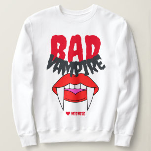 Simple Happy Halloween vampire family and friends Sweatshirt