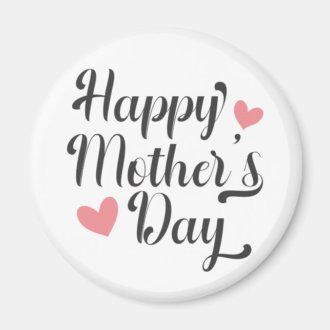 Simple Happy Mother's Day Calligraphy | Magnet (Front)