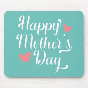 Simple Happy Mother's Day Calligraphy   Mouse Pad