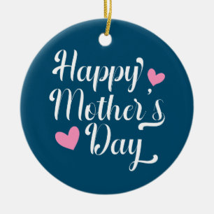 Simple Happy Mother's Day Calligraphy   Ornament