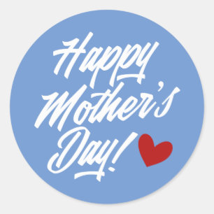 Simple Happy Mother's Day Calligraphy   Sticker