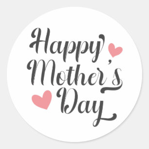 Simple Happy Mother's Day Calligraphy   Sticker