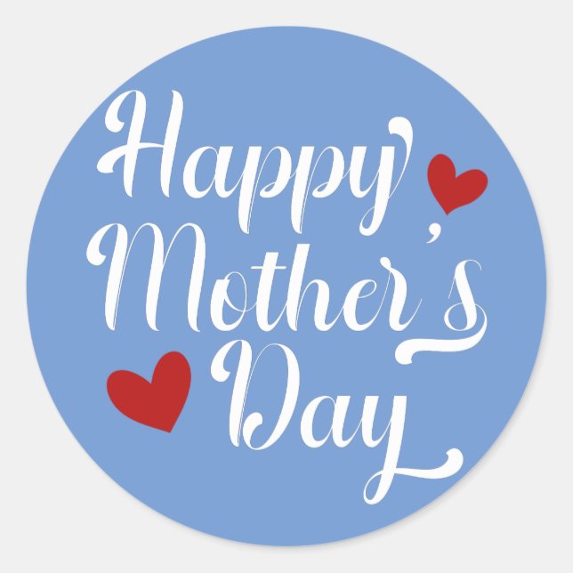 Simple Happy Mother's Day Calligraphy | Sticker (Front)
