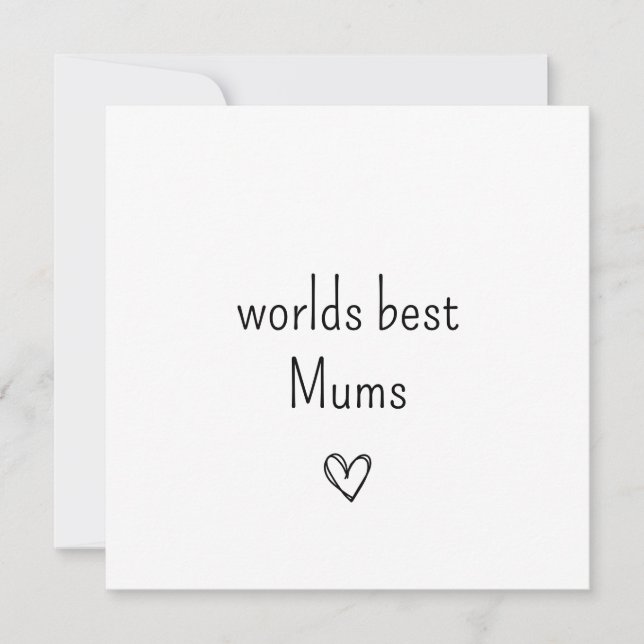 Simple Happy Mothers day card (Front)