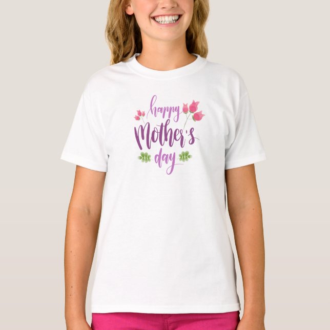 Simple Happy Mother's Day Floral | Shirt (Front)