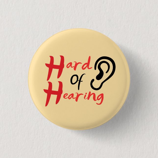 Simple Hard Of Hearing Badge (Front)