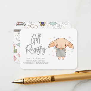 Simple Harry Potter Baby Shower Enclosure Card