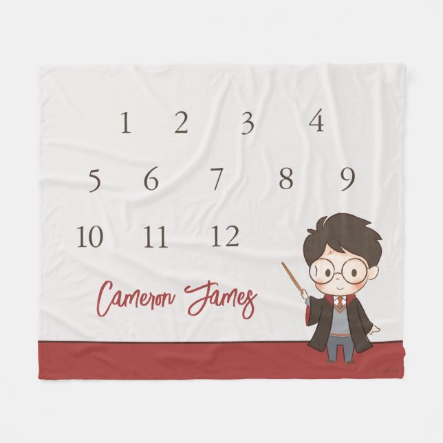 Simple Harry Potter Baby Shower Fleece Blanket (Front (Horizontal))