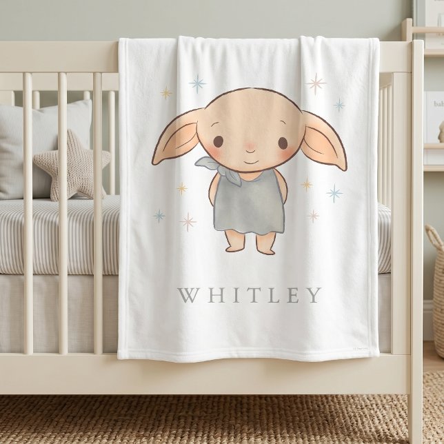 Simple Harry Potter - Dobby Baby Shower Fleece Blanket (Creator Uploaded)