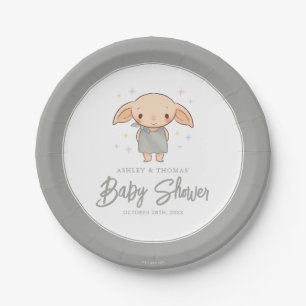 Simple Harry Potter - Dobby Baby Shower Paper Plate