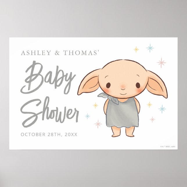 Simple Harry Potter - Dobby Baby Shower Poster (Front)
