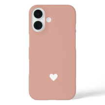 Simple Heart Blush Pink Modern Love Minimal Chic