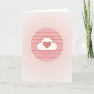 Simple Heart Cloud Love Card