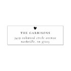 Simple Heart | Family Name & Return Address