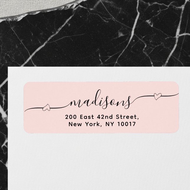 Simple Heart Handwritten Script Blush Pink (Creator Uploaded)