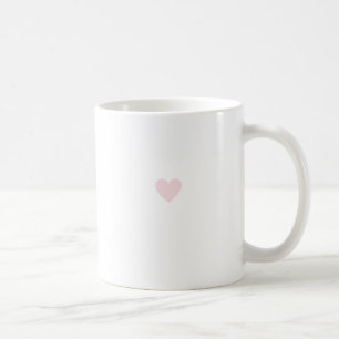 Simple Heart Pastel Pink Modern Minimalist Chic Coffee Mug