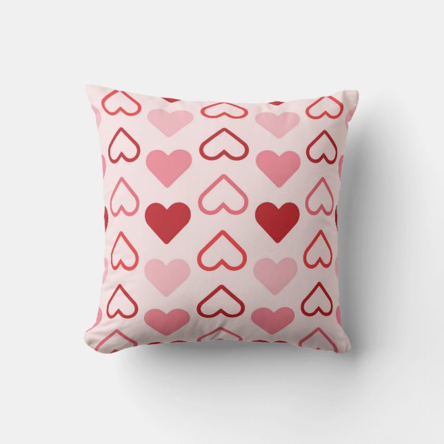 Simple Heart Pattern Cushion (Front)