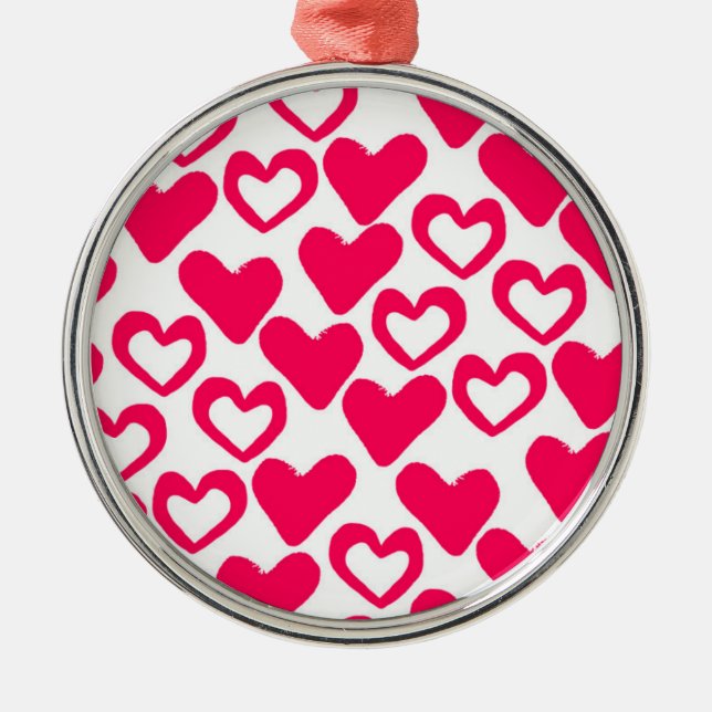 Simple Hearts 2014 Metal Tree Decoration (Front)