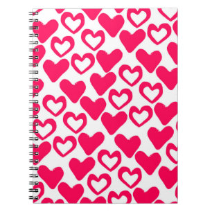 Simple Hearts 2014 Spiral Notebook