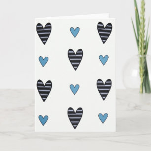 Simple Hearts Design Card