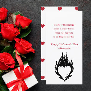 Simple Hearts Funny Best Friends Valentines Card