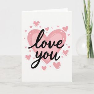 Simple Hearts Love You Smooth Card