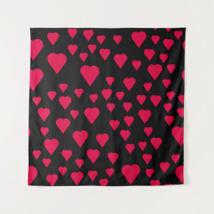 Simple hearts seamless pattern. Valentines day bac Tapestry