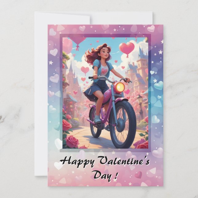 Simple Hearts Valentine’s Day Card (Front)