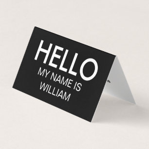 Simple Hello Theme Business Card