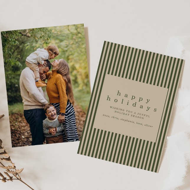 Simple Holiday Card with Photo (Creator Uploaded)